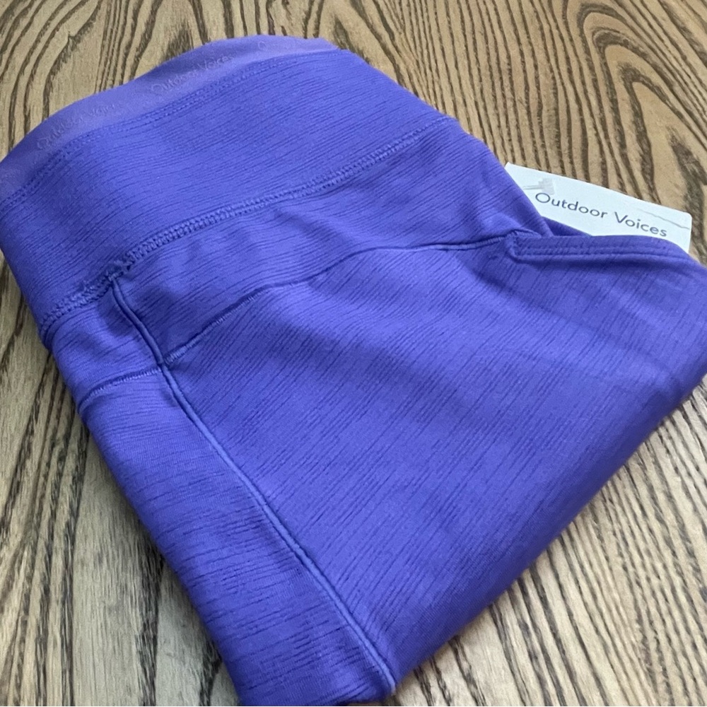 Outdoor Voices‎ Thrive 7/8 Leggings- Violet Women’s Medium NEW